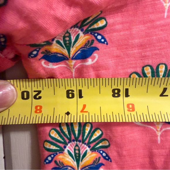 NWT Women’s Boden Pink Floral Top with Pom Pom Trim, Size 8 - Picture 8 of 9